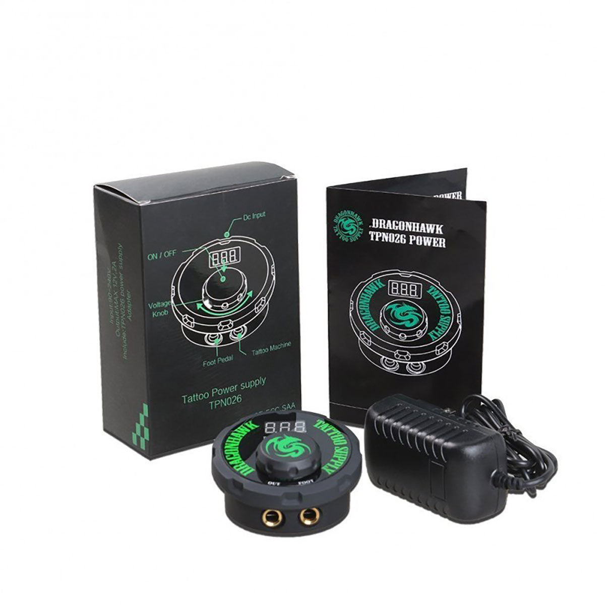 Dragonhawk Tattoo Power Supply 1-20v