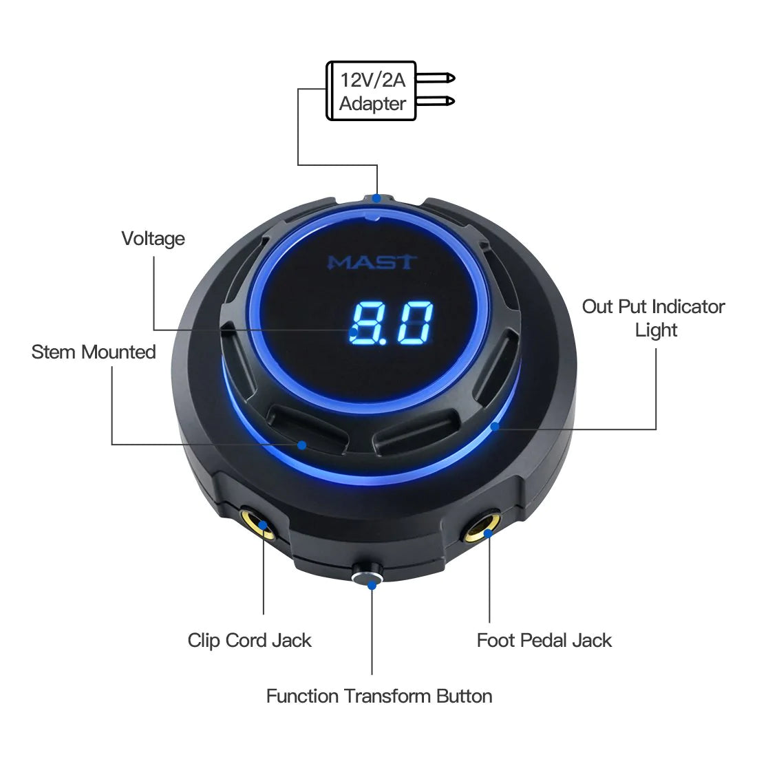 Mast Halo Tattoo Power Supply Dual Mode Start-Up