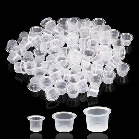 Tattoo Inkt Cups 100 stuks - in 3 maten